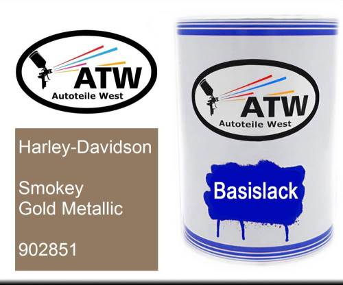 Harley-Davidson, Smokey Gold Metallic, 902851: 500ml Lackdose, von ATW Autoteile West.